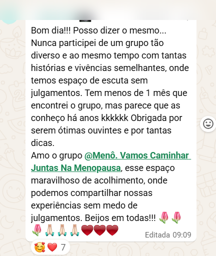 Depoimento da comunidade (identidade preservada)